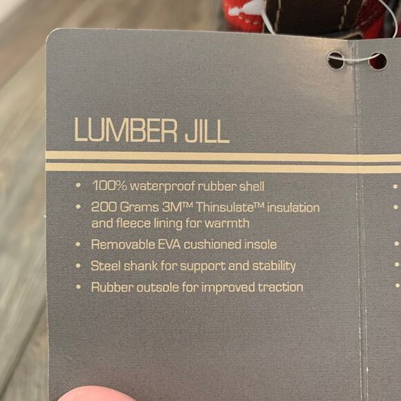 NWT Natural Reflections Lumber Jill Buffalo Plaid Winter Boots Size 7 - Picture 7 of 9